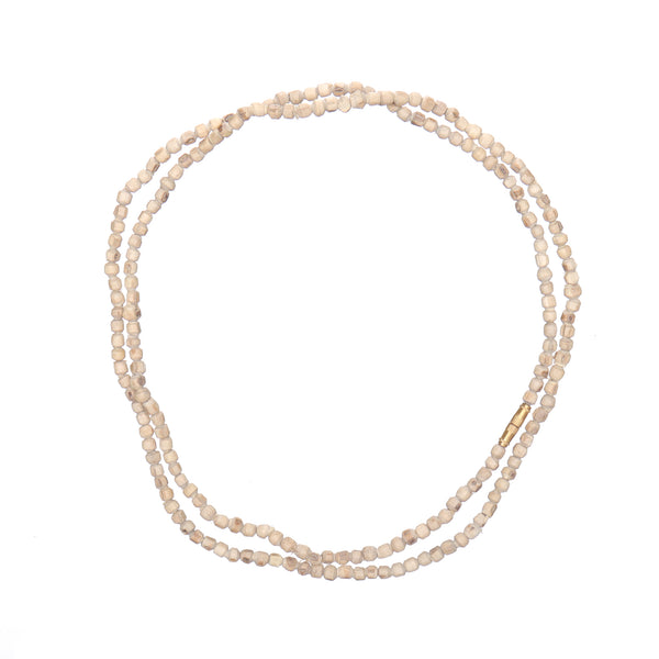 2 Round Pure Tulsi Kanthi Mala 34 Inches