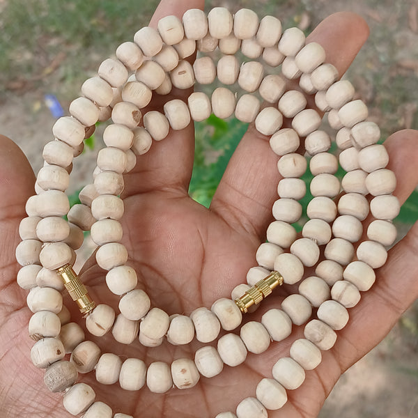 1 Round 19 Inches Pure Tulsi Kanthi Mala 8 MM Beads Size Premium Quality