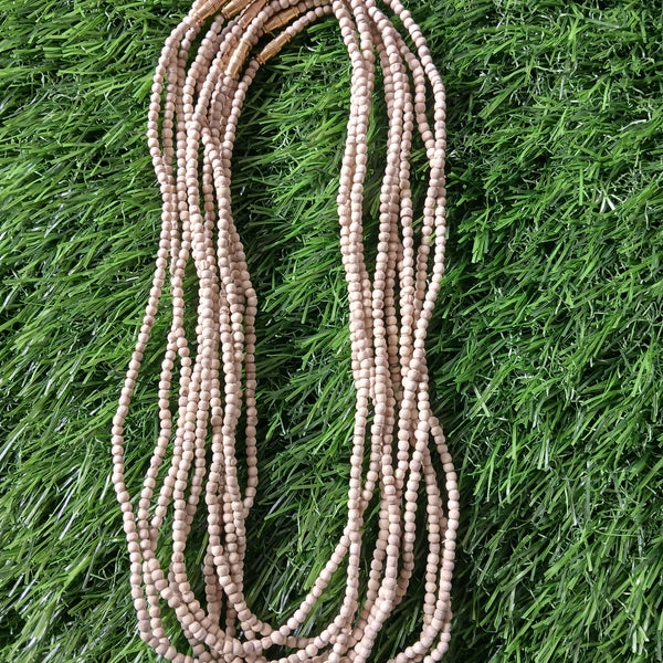 2 Round Super Premium Quality Pure Tulsi Kanthi Mala smallest Bead 34 Inches