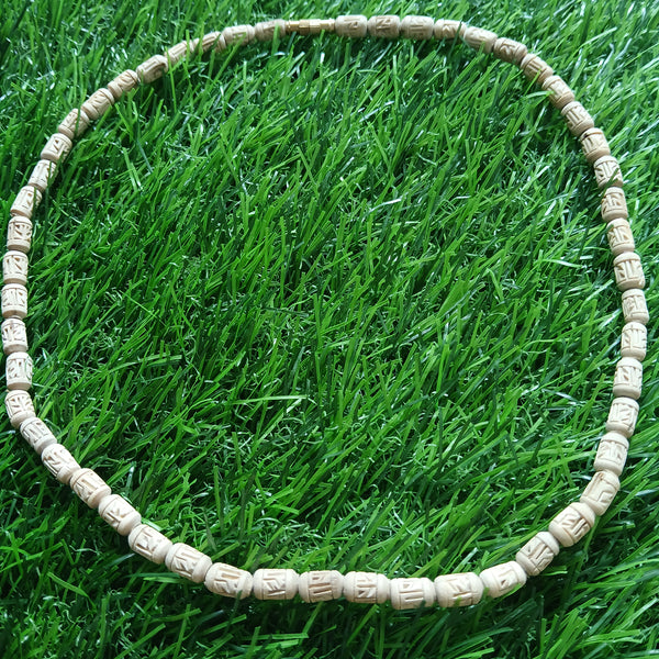 1 Round 19 inches Radha Naam Premium Kanthi Mala 5 MM Beads Size'