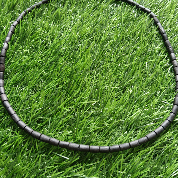 1 Round Black Desi Ghee Pure Tulsi Mala (19 inches)