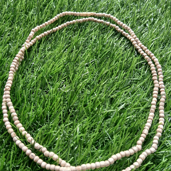 2 Round Premium Quality  Pure Tulsi Kanthi Mala 34 Inches