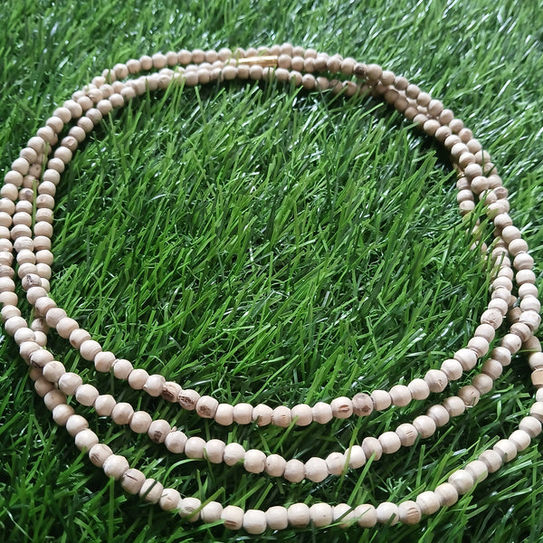 3 round Premium Quality Pure Tulsi Kanthi Mala 51 Inches
