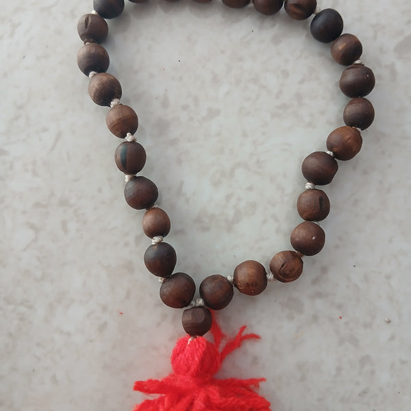 8 MM Brown Colour Desi Ghee Pure Tulsi 27+1 Sumerini 1 Qty