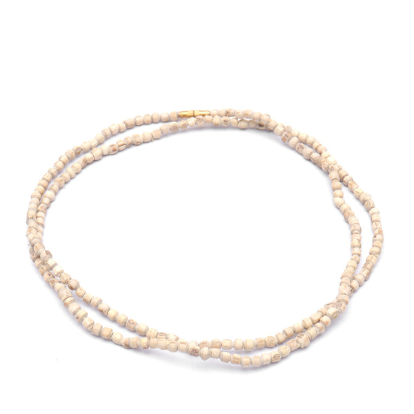 2 Round Pure Tulsi Kanthi Mala 34 Inches