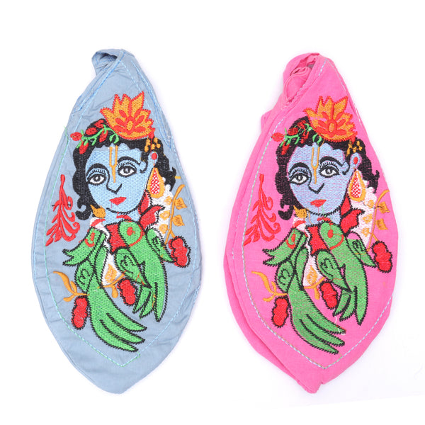 Embrodery Work Japa Mala Jholi Bag/Gomukhi