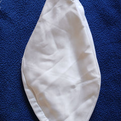 White Colour Japa Mala Jholi Bag Cotton