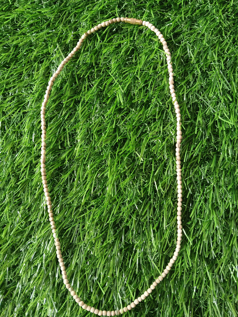 2 Round Super Premium Quality Pure Tulsi Kanthi Mala smallest Bead 34 Inches