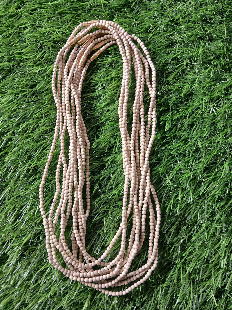 2 Round Super Premium Quality Pure Tulsi Kanthi Mala smallest Bead 34 Inches