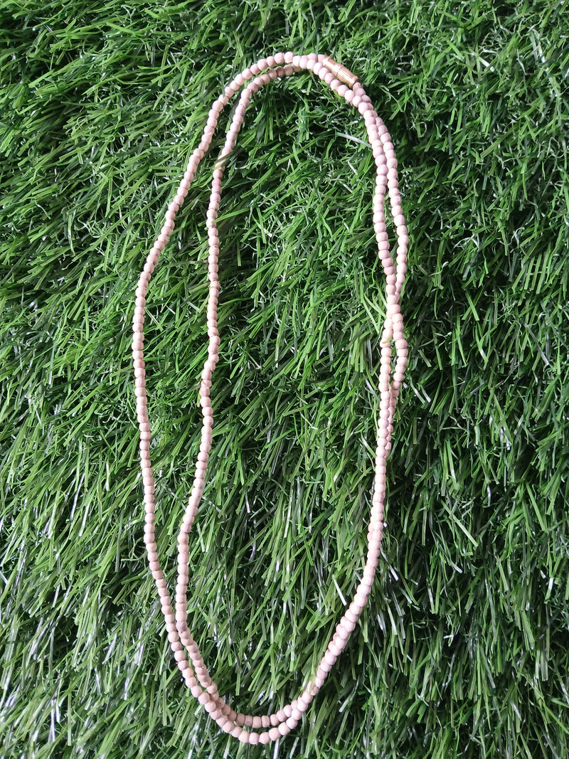 2 Round Super Premium Quality Pure Tulsi Kanthi Mala Small Beads 34 Inches