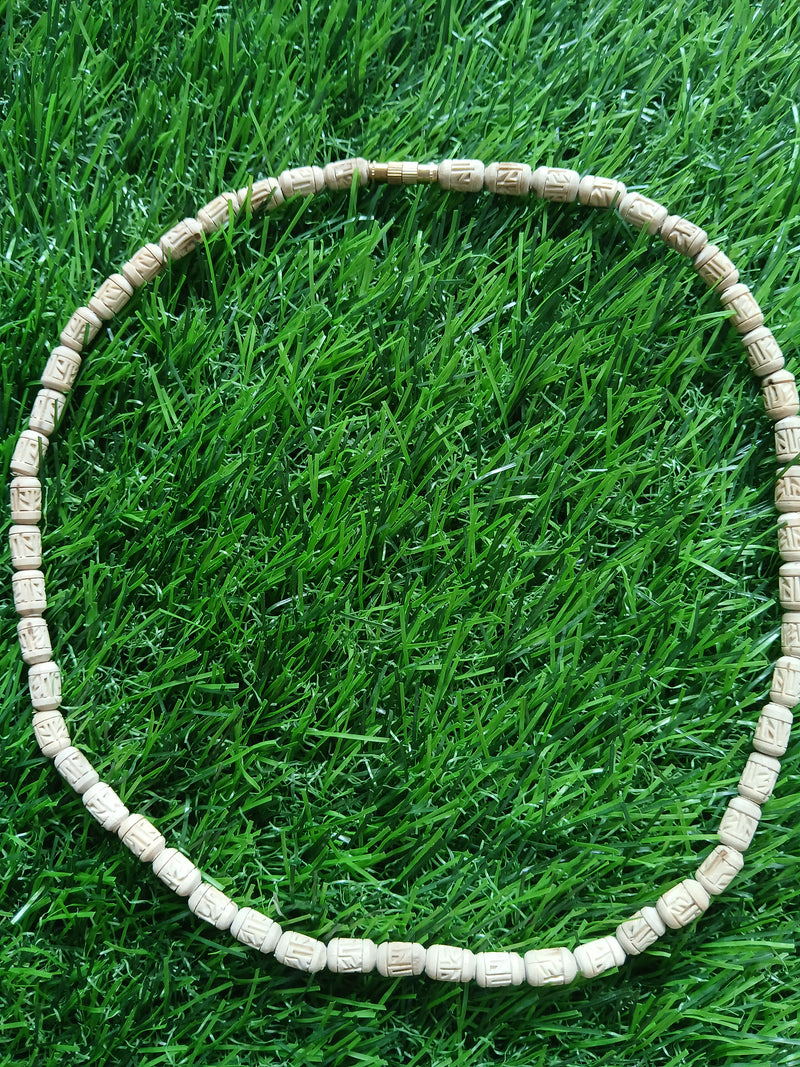 '1 Round 19 inches Radha Naam Premium Kanthi Mala 5 MM Beads Size'