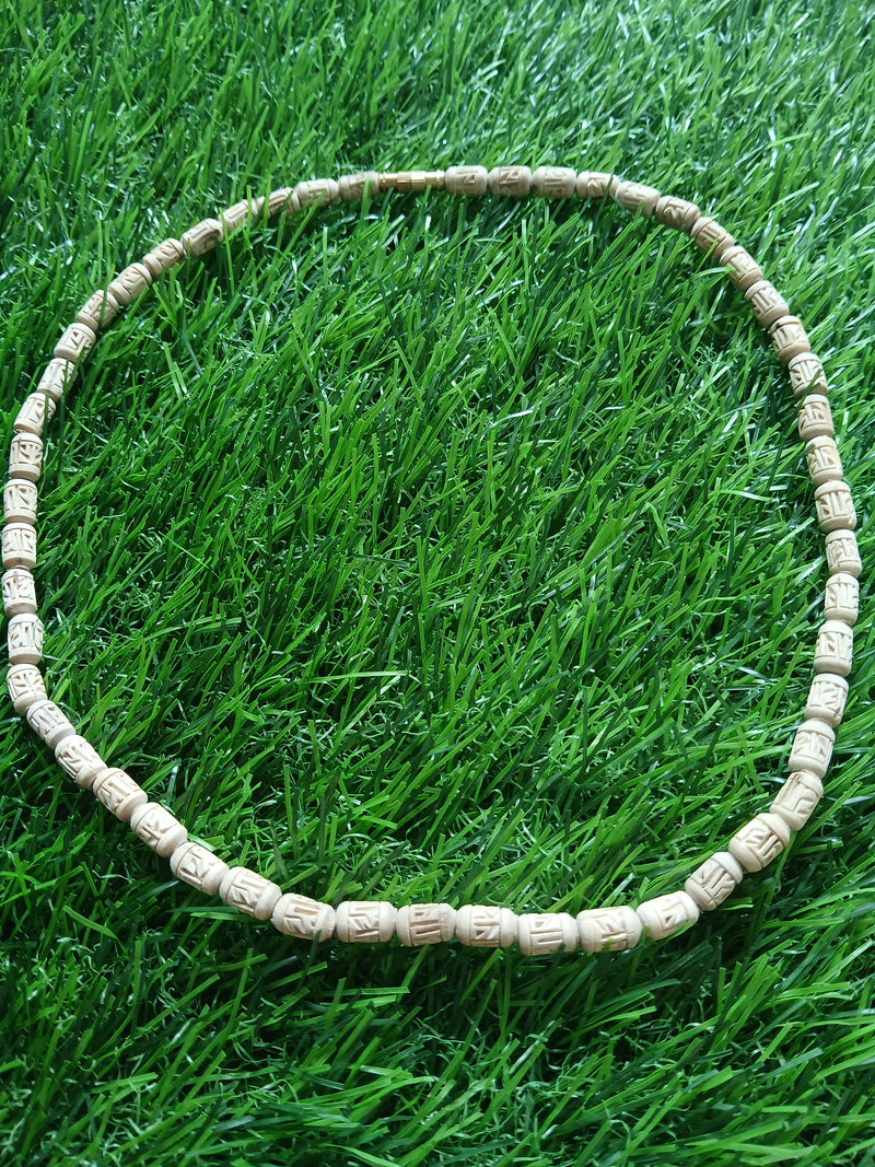 '1 Round 19 inches Radha Naam Premium Kanthi Mala 5 MM Beads Size'