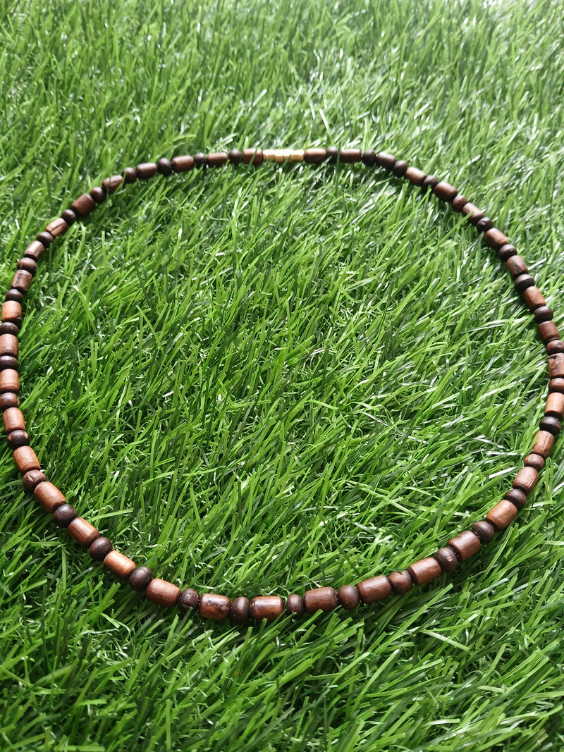 1 Round Brown Desi Ghee Pure Tulsi Kanthi Mala (19 Inches)