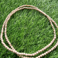 2  Round Shape Pure Tulsi Kanthi Mala 34 Inches