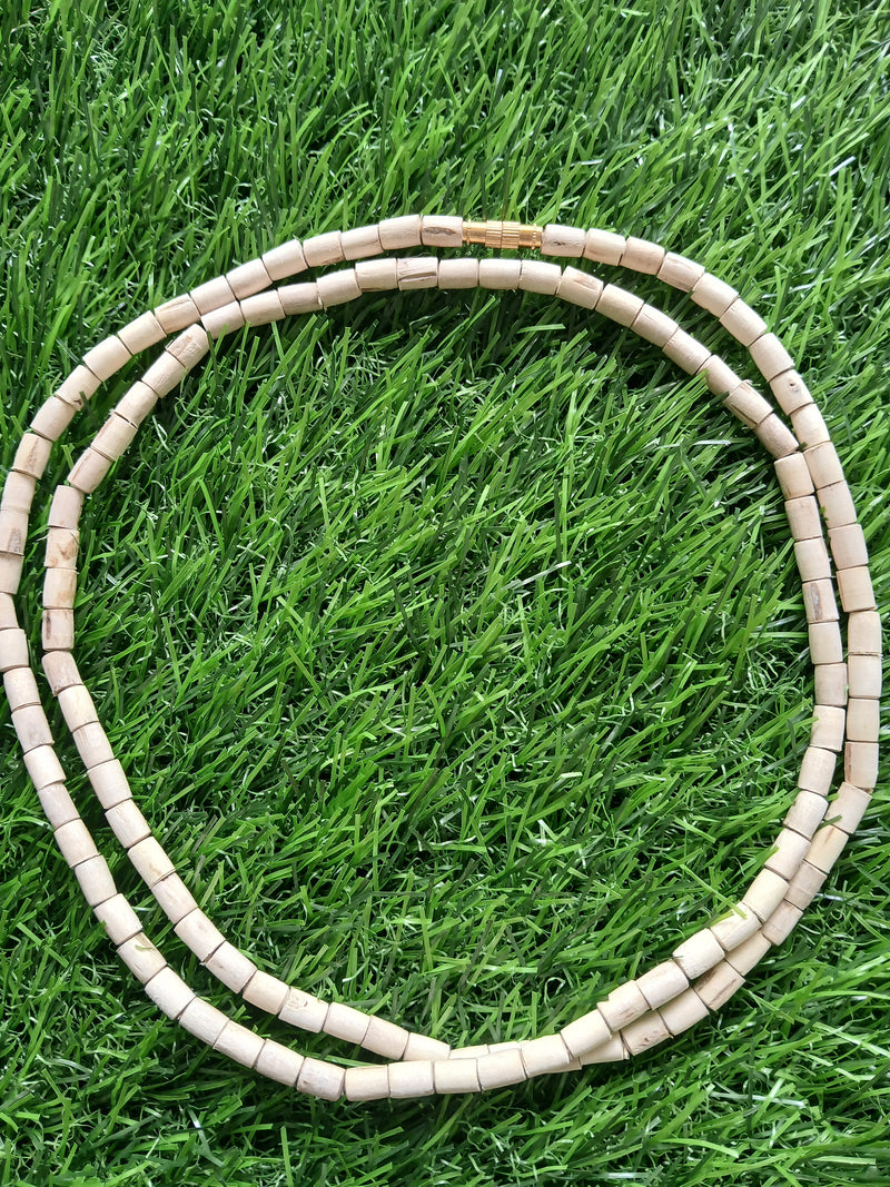 2 Round Super Premium Quality Pure Tulsi Kanthi Mala 34 Inches