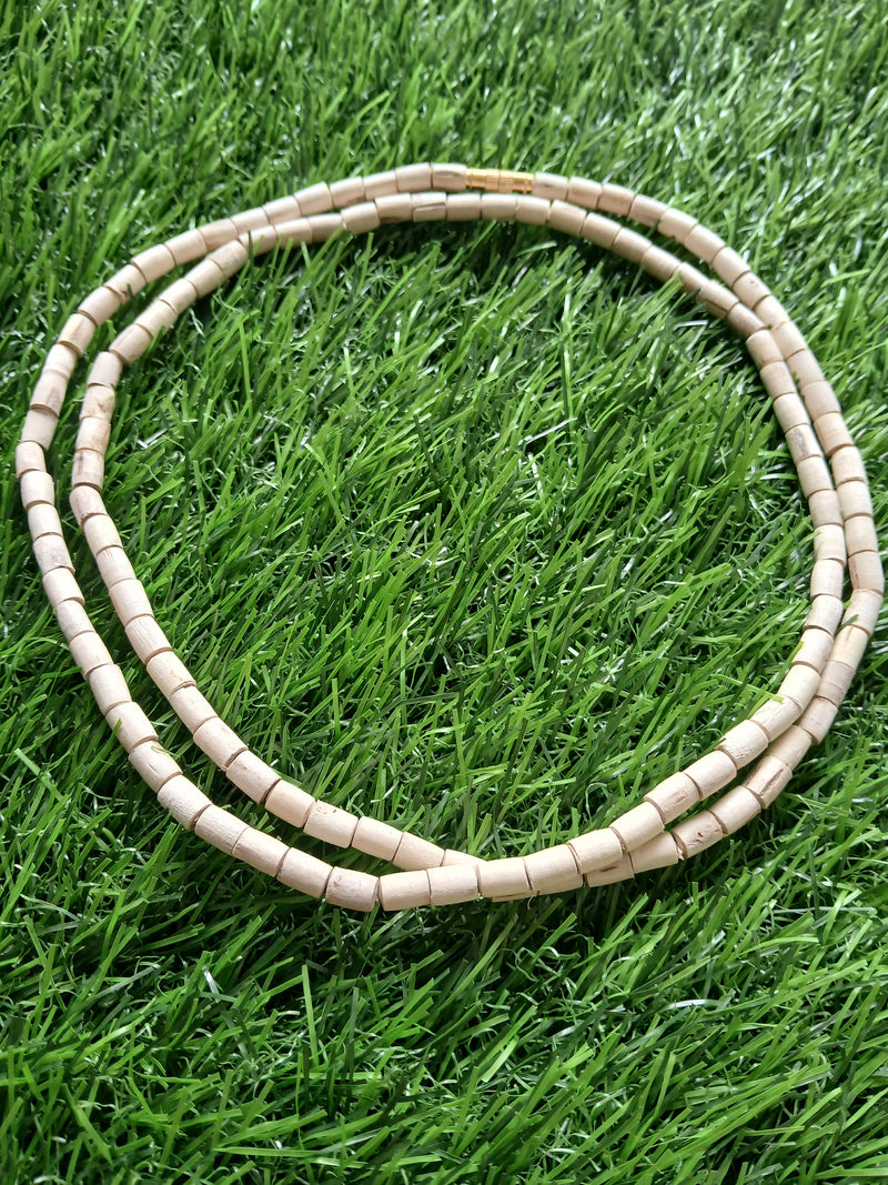 2 Round Super Premium Quality Pure Tulsi Kanthi Mala 34 Inches
