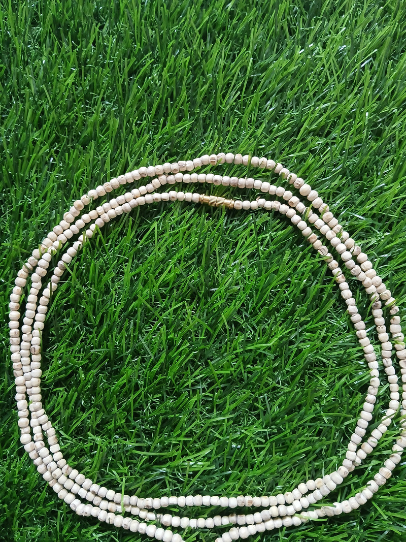3 round Premium Quality Pure Tulsi Kanthi Mala 51 Inches