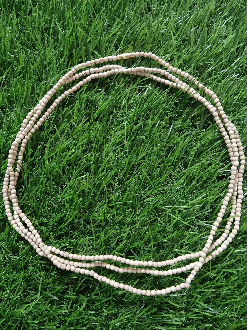 3 round Premium Quality Pure Tulsi Kanthi Mala 51 Inches