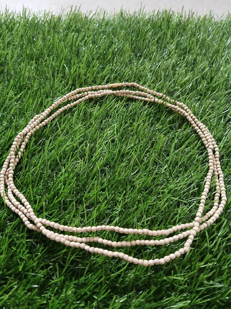 3 round Premium Quality Pure Tulsi Kanthi Mala 51 Inches
