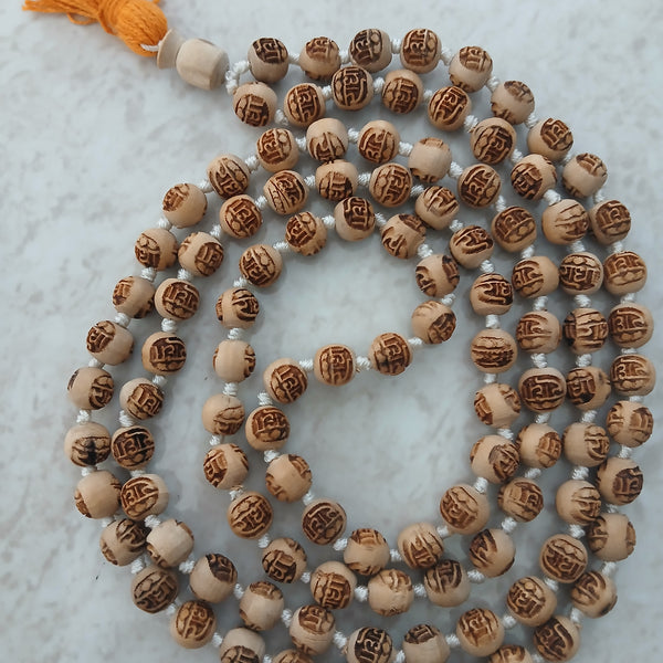 8 MM Radha Naam Pure Tulsi Japa Mala (108+1)