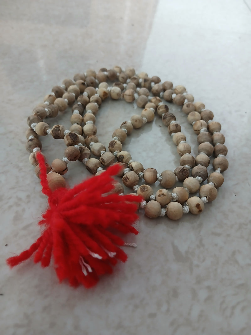 8-9 MM Rough Economical Tulsi Japa Mala (108+1)