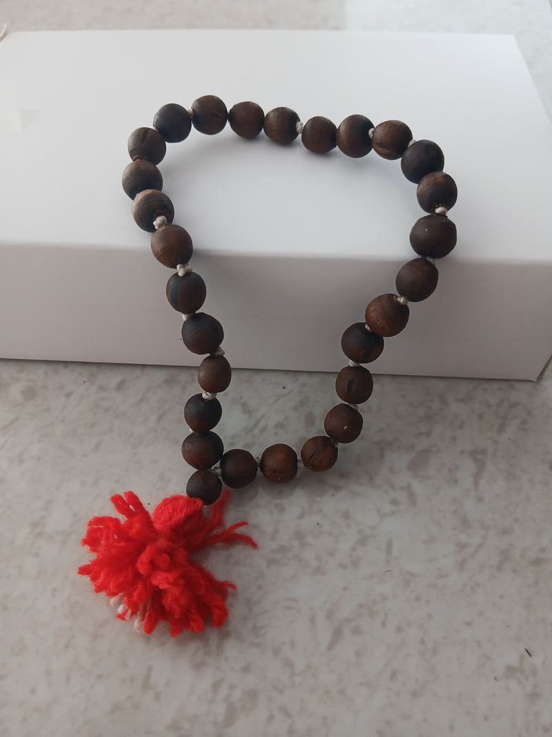(27+1) Sumerini Black /Brown Desi Ghee 8 MM Japa Mala