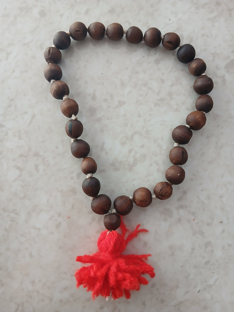 (27+1) Sumerini Black /Brown Desi Ghee 8 MM Japa Mala