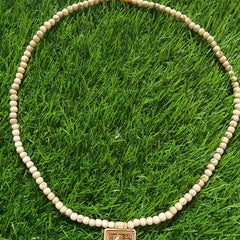 Shri Hanumaan Ji Pendant Pure Tulsi Mala 24 Inches