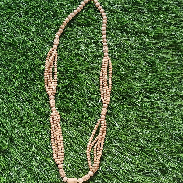 5 Layers Pure Tulsi Radha Naam Pendant Premium Tulsi Mala