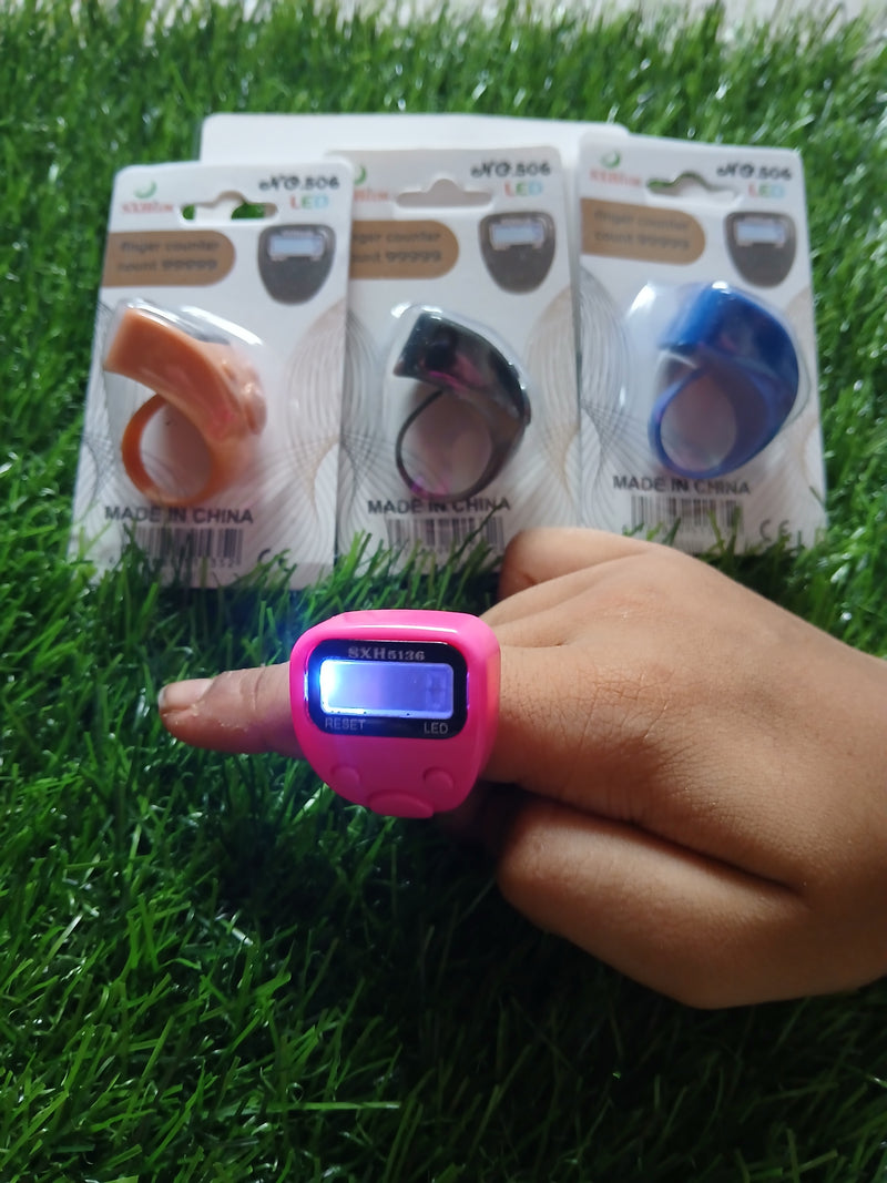 Finger Japa Counter With LED Light (1 Pcs)