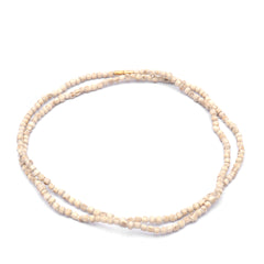2 Round Pure Tulsi Kanthi Mala 34 Inches