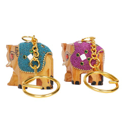 Jaipuri Handicraft Work Key Chain 1 Nos