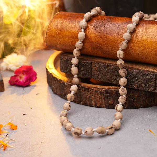 8-9 MM Rough Economical Tulsi Japa Mala (108+1)