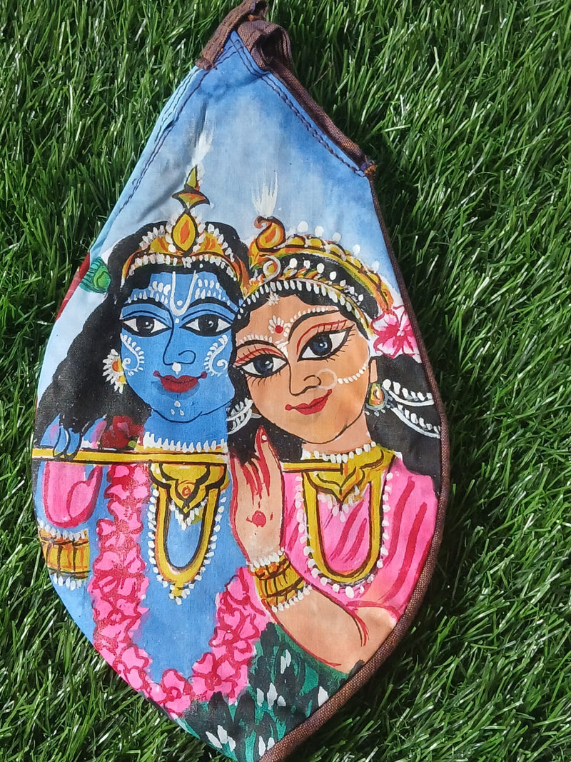 Hand Painted Radha Krishana Premium Quality 1 Qty