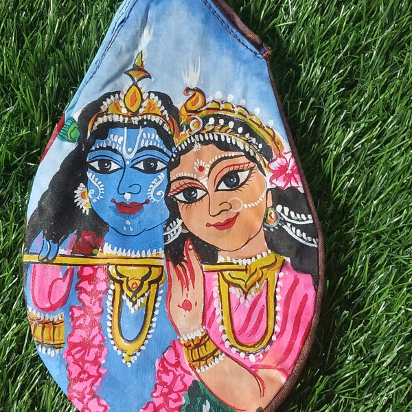 Hand Painted Radha Krishana Premium Quality 1 Qty