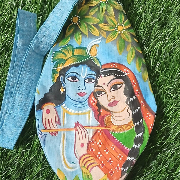 Hand Painted Radha Krishana Premium Quality 1 Qty