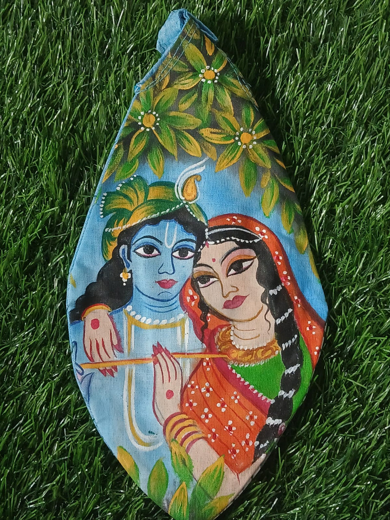 Hand Painted Radha Krishana Premium Quality 1 Qty