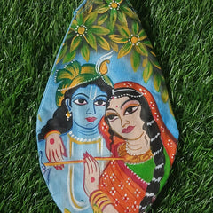 Hand Painted Radha Krishana Premium Quality 1 Qty