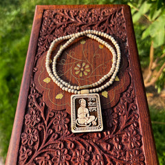 8-9 MM Rough Economical Tulsi Japa Mala (108+1)