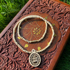 8 MM Radha Naam Pure Tulsi Japa Mala (108+1)